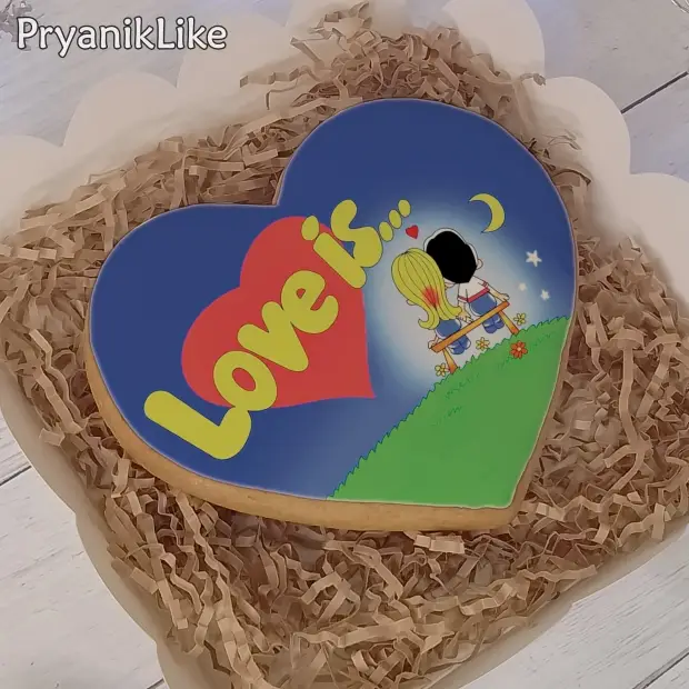 Пряник сердце (10-10 см.)